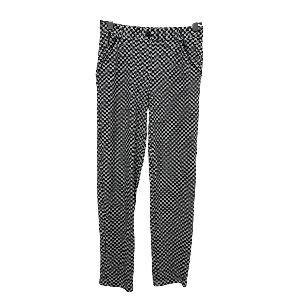 Betabrand Pants Womens Small Petite Black White Catstooth Dress Pant Yoga